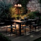 Tavolinë kopshti e zgjerueshme me hekur të galvanizuar të lyer Prodhuar në Itali - Woody Viadurini