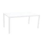 Tavolinë kopshti me strukturë alumini të lyer dhe majë xhami - Salim Viadurini