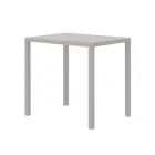 Tavolinë kopshti prej çeliku të galvanizuar drejtkëndëshe e prodhuar në Itali - Azul Viadurini