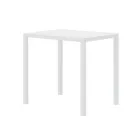 Tavolinë kopshti prej çeliku të galvanizuar drejtkëndëshe e prodhuar në Itali - Azul Viadurini