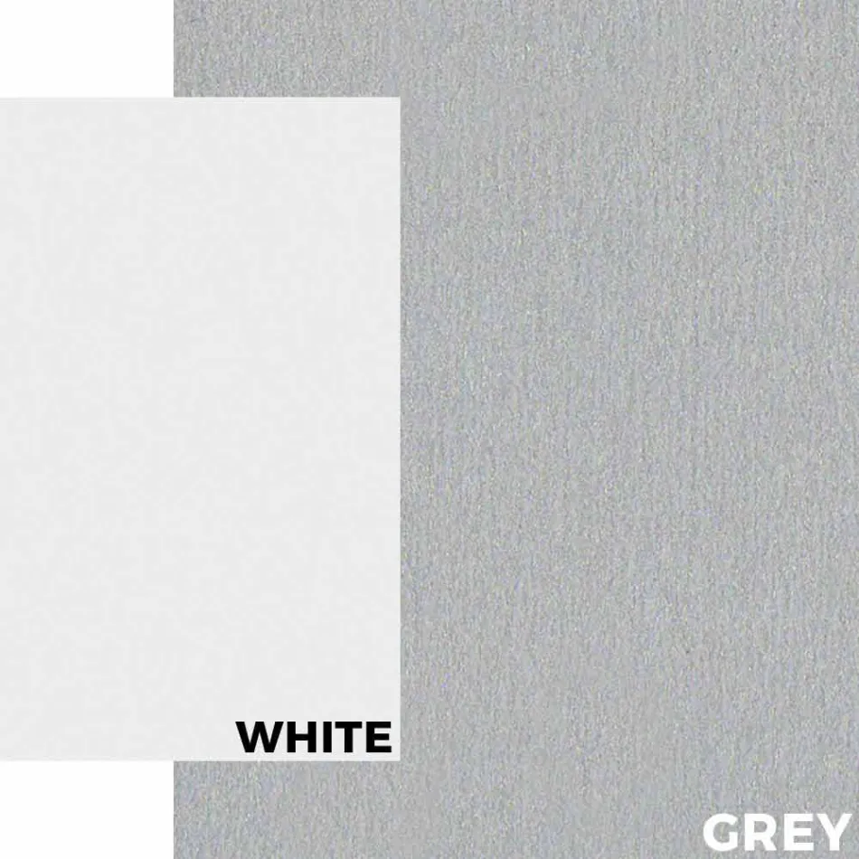 Tabela e kopshtit në alumin të bardhë dhe dizajn modern i petëzuar - Oceania2 Viadurini