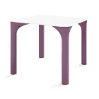 Tavolinë kopshti në Hpl me këmbë polietileni Prodhuar në Itali - Glen Viadurini