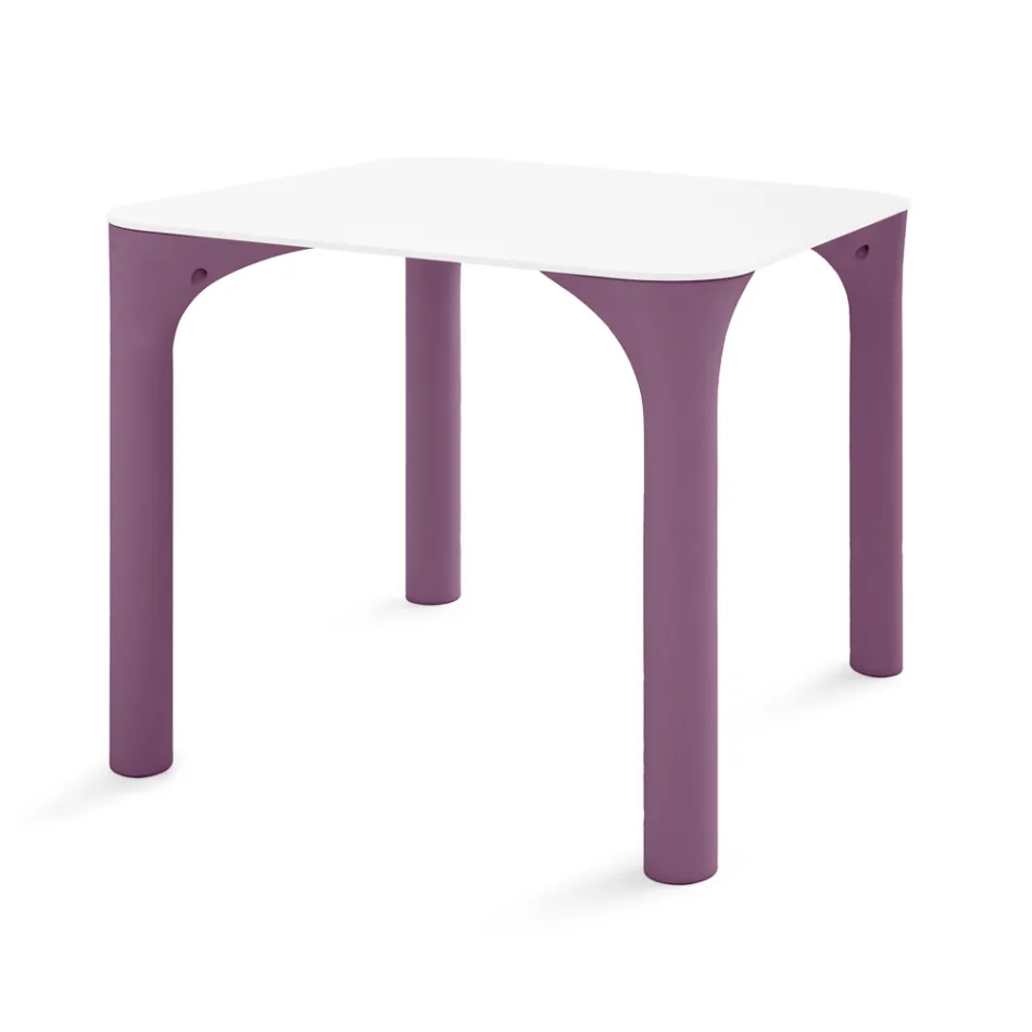Tavolinë kopshti në Hpl me këmbë polietileni Prodhuar në Itali - Glen Viadurini