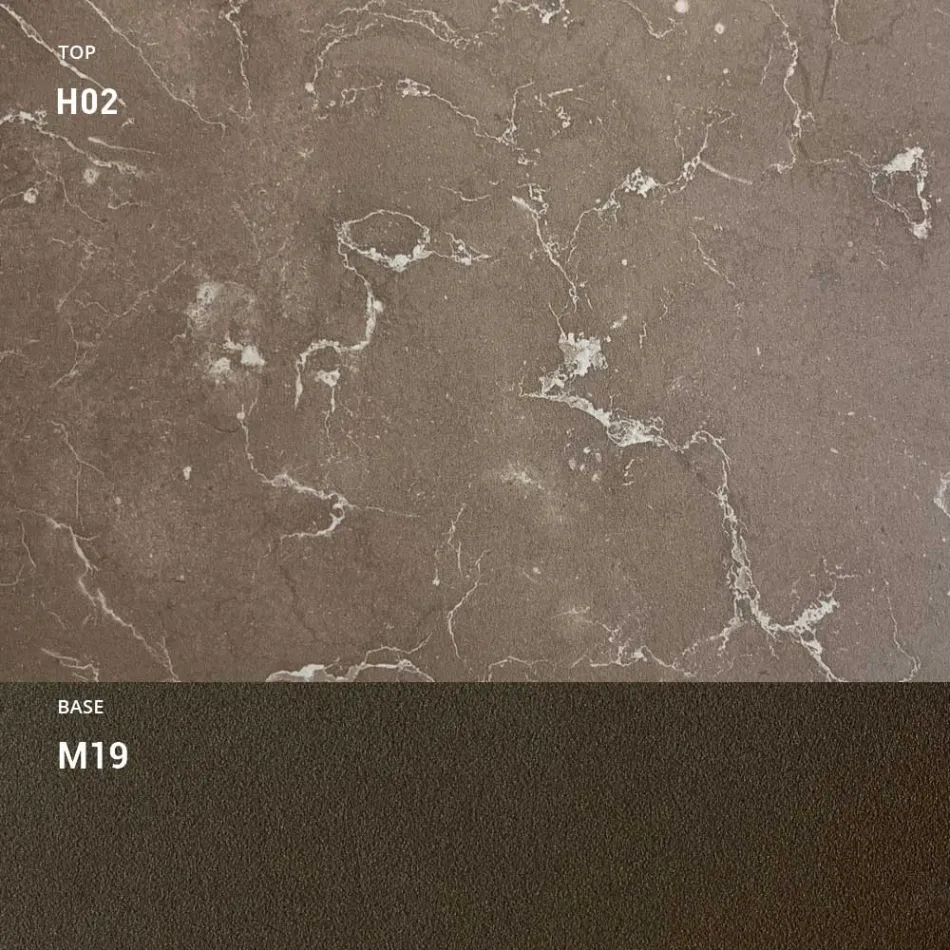 Tavolinë Kopshti HPL me Strukturë Alumini Prodhuar në Itali - Carl Viadurini