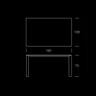 Tavolinë Kopshti HPL me Strukturë Alumini Prodhuar në Itali - Carl Viadurini