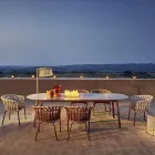 Tavolinë kopshti me ngjyra Hpl Top Made in Italy - Emma nga Varaschin Viadurini