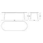 Tavolinë kopshti me ngjyra Hpl Top Made in Italy - Emma nga Varaschin Viadurini