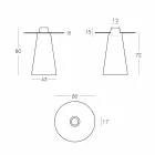 Xham polietileni i Brendshëm Table Slide Peak (H80) i brendshëm i prodhuar në Itali Viadurini