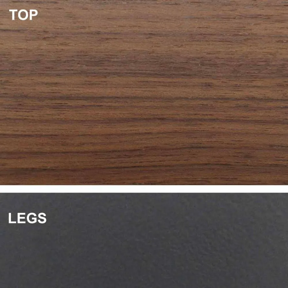 Tavolinë ngrënie në formë fuçi me majë me fasone Prodhuar në Itali - Settimmio Viadurini