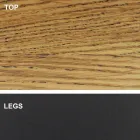 Tavolinë ngrënie në formë fuçi me majë me fasone Prodhuar në Itali - Settimmio Viadurini