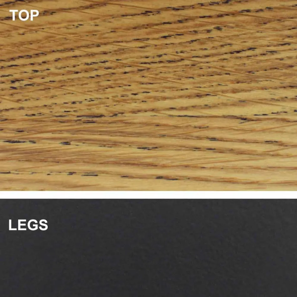 Tavolinë ngrënie në formë fuçi me majë me fasone Prodhuar në Itali - Settimmio Viadurini