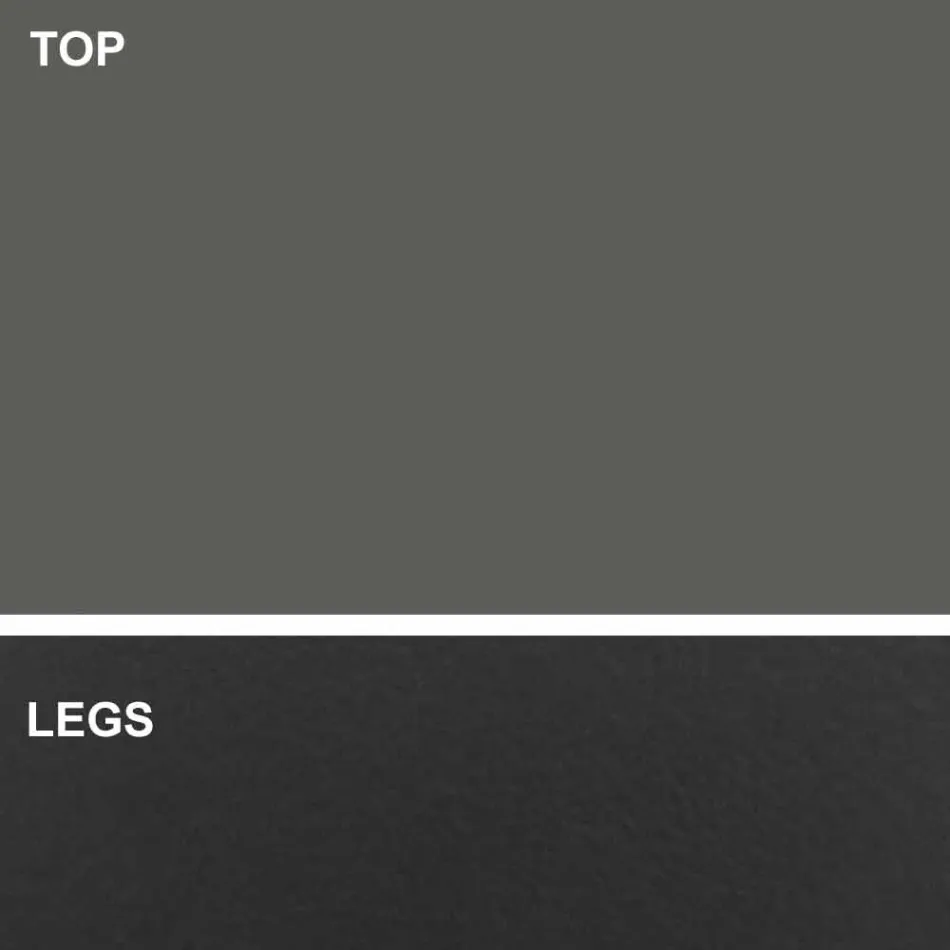 Tavolinë ngrënieje në formë fuçie luksoze e prodhuar në Itali në Fenix dhe çelik - Settimmio Viadurini