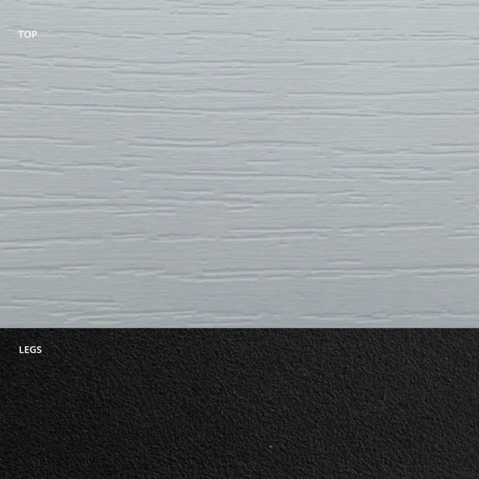 Tavolinë ngrënie në formë fuçie në laminat me efekt druri Prodhuar në Itali - Shpellë Viadurini