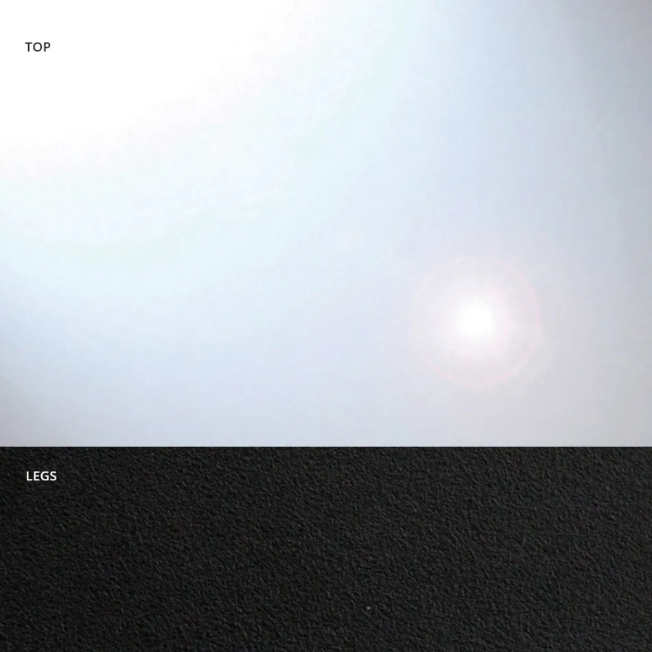 Tavolinë ngrënie në formë fuçie prej qelqi dhe çeliku Made in Italy - Cave Viadurini