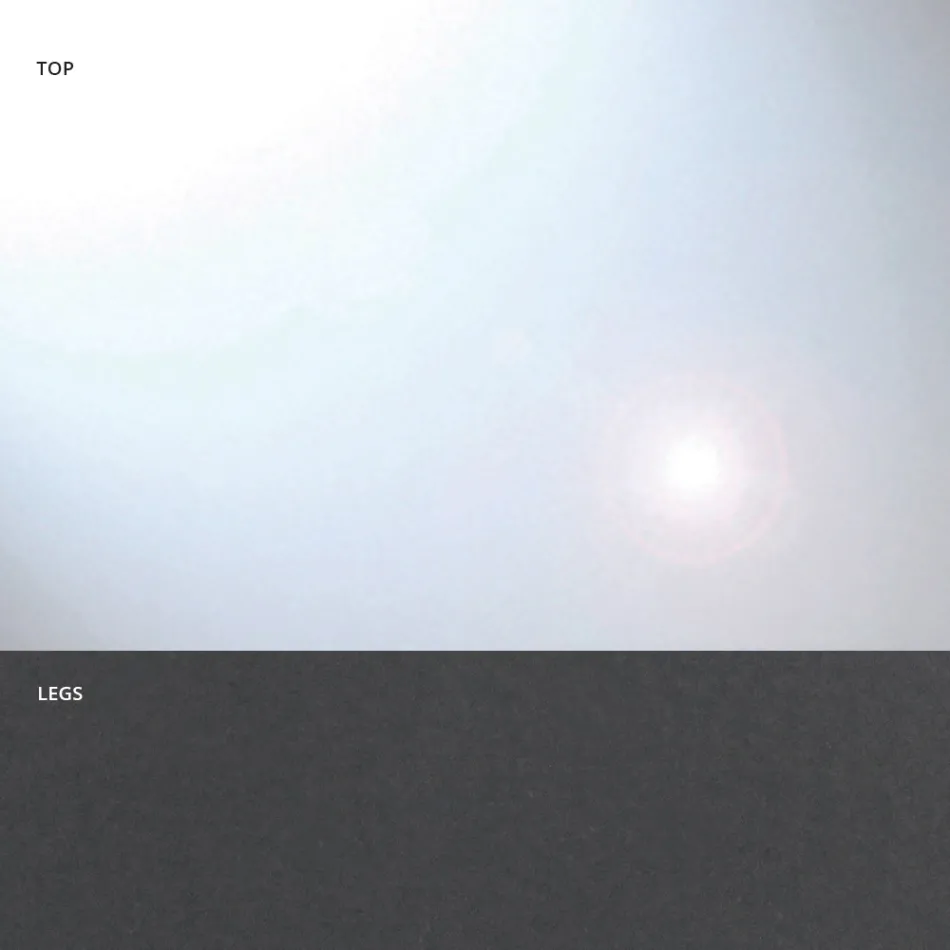 Tavolinë ngrënieje në formë fuçie në qelq dhe çeliku Prodhuar në Itali - Shpellë Viadurini