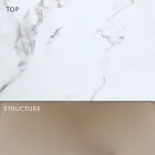 Tavolinë e zgjeruar e ngrënies në natyrë 318 cm në enë alumini dhe guri - Filomena Viadurini