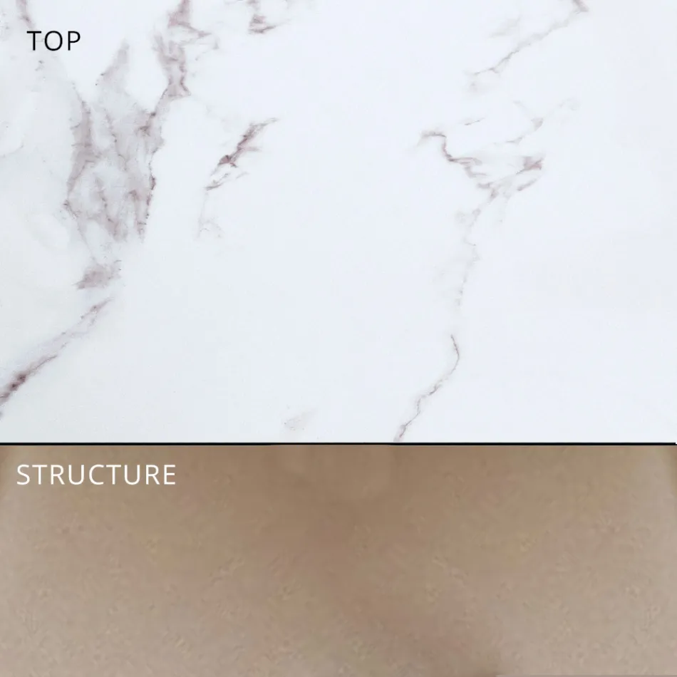 Tavolinë e zgjeruar e ngrënies në natyrë 318 cm në enë alumini dhe guri - Filomena Viadurini