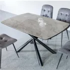 Tavolinë Ngrenie e Zgjatshme (200/230 cm) në Qelq Qeramik dhe Metal - Naisha Viadurini