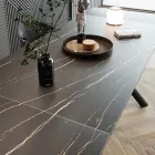 Tavolinë Ngrenie e Zgjatshme (200/230 cm) në Qelq Qeramik dhe Metal - Naisha Viadurini