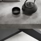 Tavolinë Ngrënie e zgjatur deri në 260 cm Efekt Çimento Prodhuar në Itali - Odelmo Viadurini