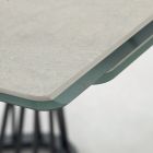 Tavolinë ngrënieje e zgjatur deri në 290 cm në majë metalike dhe qeramike - Ricolo Viadurini