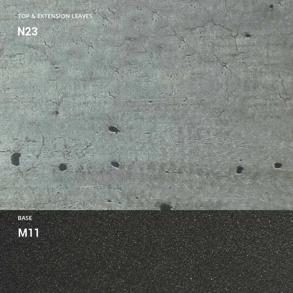 Tavolinë ngrënieje e zgjatur deri në 298 cm në Melamine Prodhuar në Itali - Fedemo Viadurini