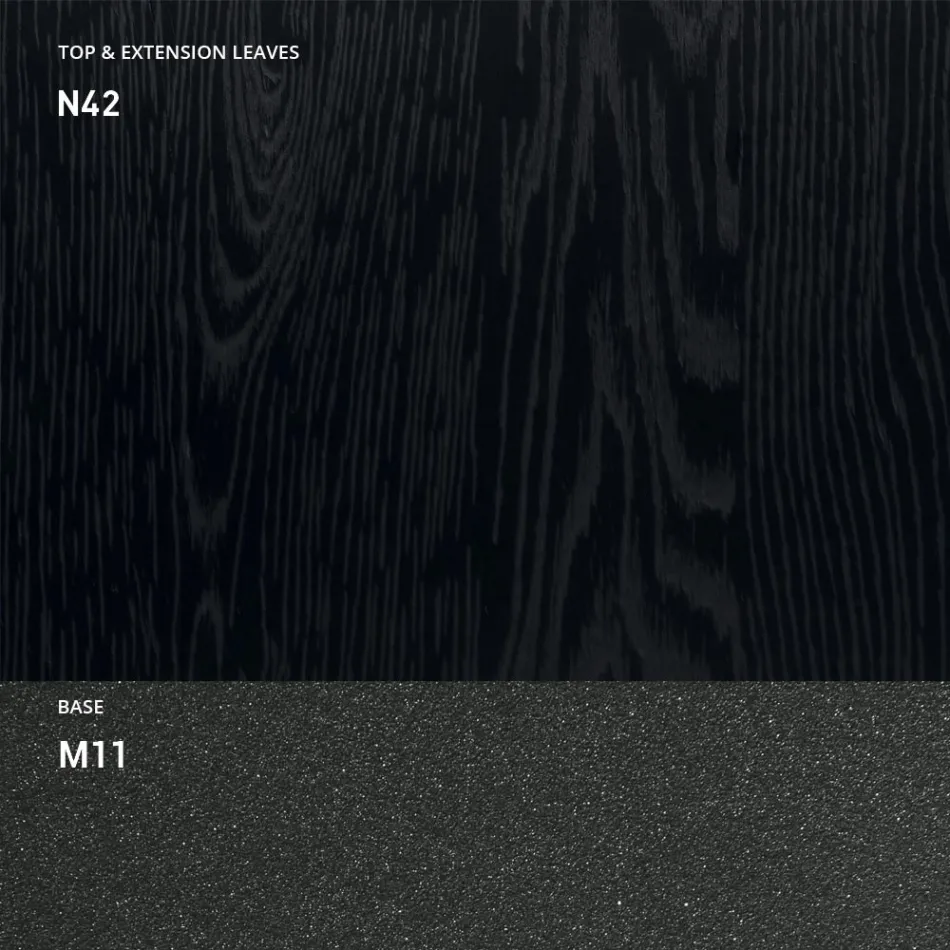 Tavolinë ngrënieje e zgjatur deri në 298 cm në Melamine Prodhuar në Itali - Fedemo Viadurini