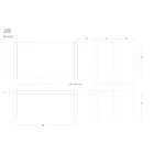 Tavolinë ngrënieje metalike e zgjatur deri në 310 cm Prodhuar në Itali - Euclide Viadurini