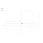 Tavolinë ngrënieje metalike e zgjatur deri në 310 cm Prodhuar në Itali - Euclide Viadurini