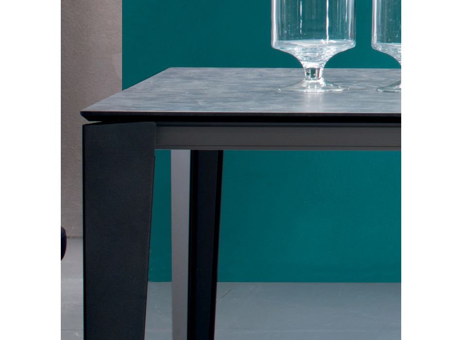 Tavolinë ngrënieje e zgjatur deri në 325 cm në laminat Prodhuar në Itali - Të Shtatëdhjetë Viadurini