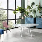 Shtrirja e tryezës së ngrënies me xhama të lartë Japonia e Re Viadurini