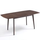 Tavolinë ngrënieje e zgjerueshme deri në 150 cm në MDF dhe dru të fortë - Decio Viadurini