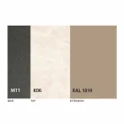 Tavolinë Darke e Zgjatshme Deri në 170 cm në Qeramikë Prodhuar në Itali - Tremiti Viadurini