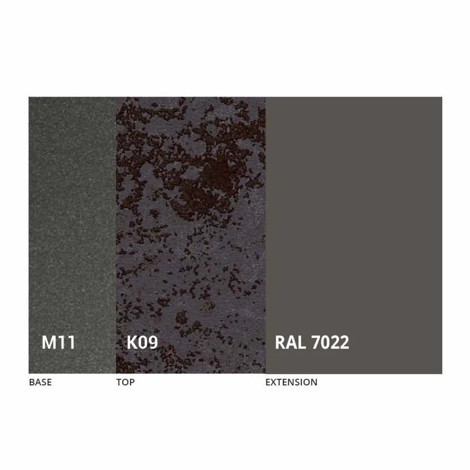 Tavolinë Darke e Zgjatshme Deri në 170 cm në Qeramikë Prodhuar në Itali - Tremiti Viadurini