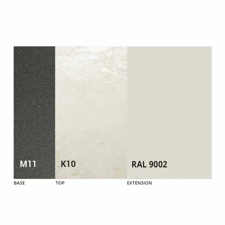 Tavolinë Darke e Zgjatshme Deri në 170 cm në Qeramikë Prodhuar në Itali - Tremiti Viadurini