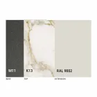 Tavolinë Darke e Zgjatshme Deri në 170 cm në Qeramikë Prodhuar në Itali - Tremiti Viadurini