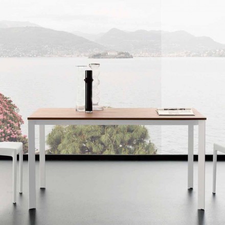 Tavolinë darke e zgjerueshme Deri në 230 cm në Melaminë Prodhuar në Itali - Platinum Viadurini