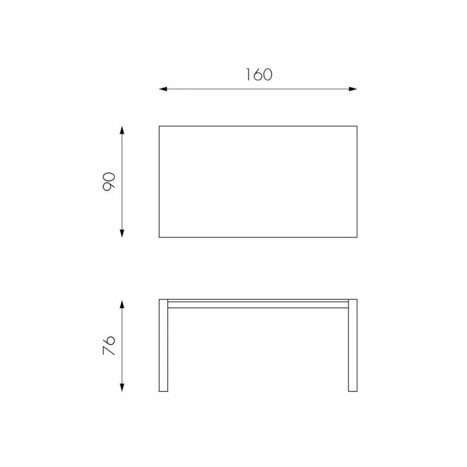 Tabela e zgjatjes së lisit Ciro deri në 240 cm Viadurini