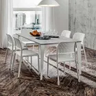 Tavolinë ngrënieje e zgjatur deri në 252 cm në HPL Made in Italy - Efisto Viadurini