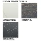 Tavolinë ngrënieje e zgjatur deri në 278 cm në Laminam Prodhuar në Itali - Settimmio Viadurini