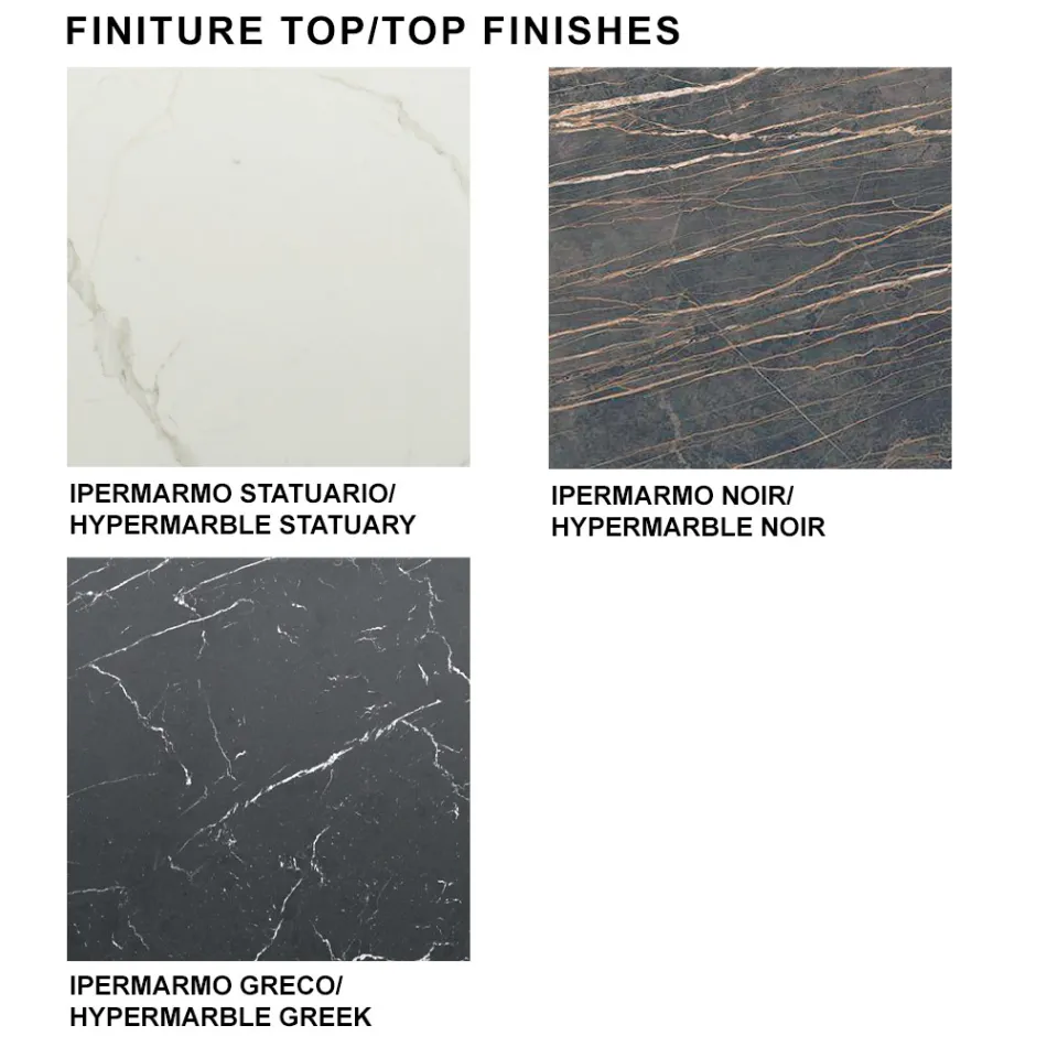 Tavolinë ngrënieje e zgjatur deri në 278 cm në Laminam Prodhuar në Itali - Settimmio Viadurini