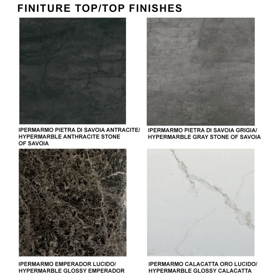 Tavolinë ngrënieje e zgjatur deri në 278 cm në Laminam Prodhuar në Itali - Settimmio Viadurini