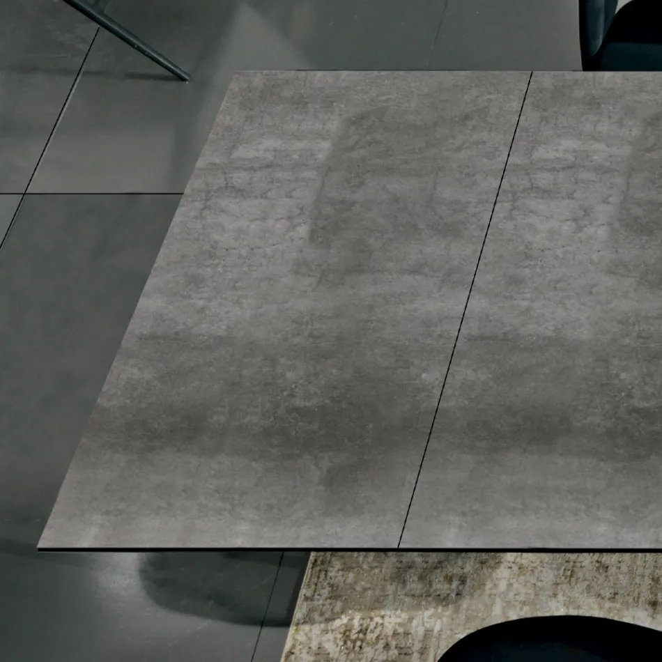 Tavolinë ngrënieje e zgjatur deri në 278 cm në Laminam Prodhuar në Itali - Settimmio Viadurini