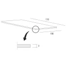 Tavolinë ngrënieje e zgjatur deri në 280 cm në Fenix · Made in Italy - Eolo Viadurini