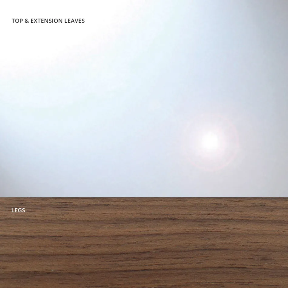 Tavolinë ngrënieje e zgjatur deri në 280 cm në qelq Prodhuar në Itali - Antimo Viadurini