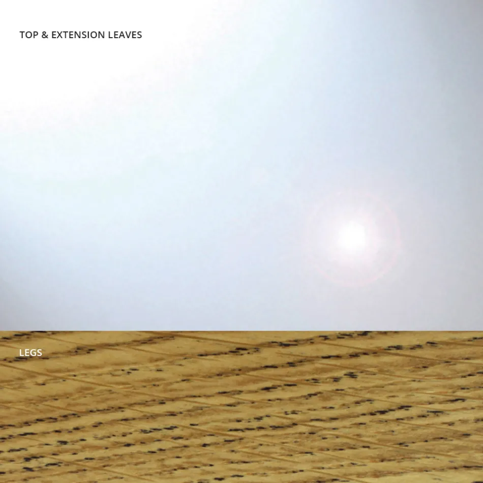 Tavolinë ngrënieje e zgjatur deri në 280 cm në qelq Prodhuar në Itali - Antimo Viadurini