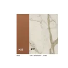 Tavolinë ngrënieje e zgjerueshme deri në 280 ose 298 cm Qeramike Metalike - Revia Viadurini