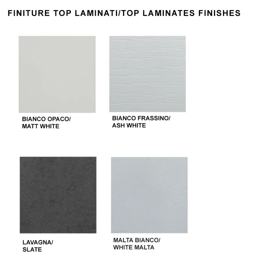 Tavolinë ngrënieje e zgjatur deri në 450 cm në laminat Prodhuar në Itali - Salentino Viadurini