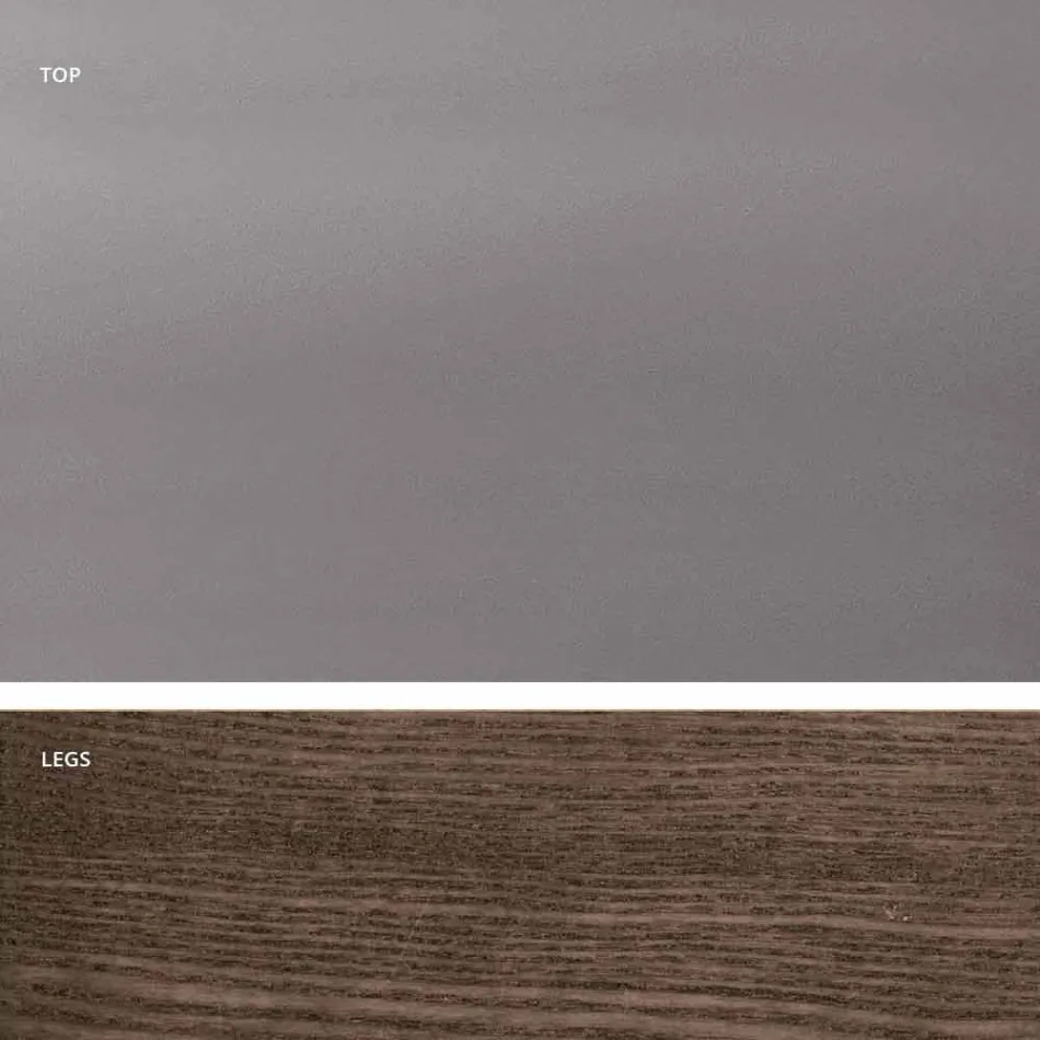 Tavolina e ngrënies e qelqit të zgjatur të Dimitri të shtrirë në Itali Viadurini