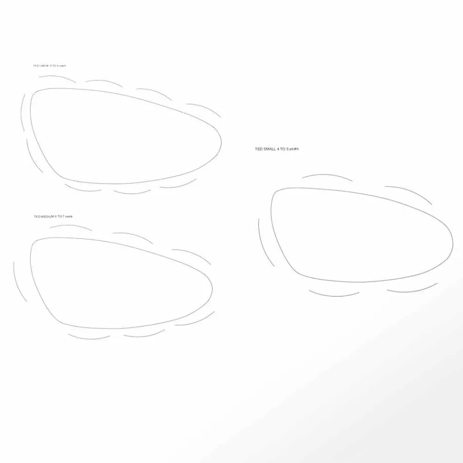 Tavolinë darke e punuar me dorë në Hpl dhe sofër të ngurtë prodhuar në Itali - Lisi Viadurini